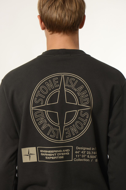 STONE ISLAND 6100018 ‘Industrial Four’ Sweatshirt Lead Grey - 4