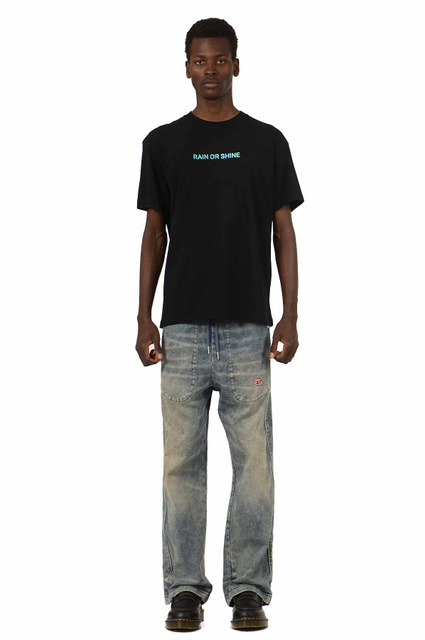 WRONG WEATHER Rain Or Shine T-shirt Black/Turquoise - 6
