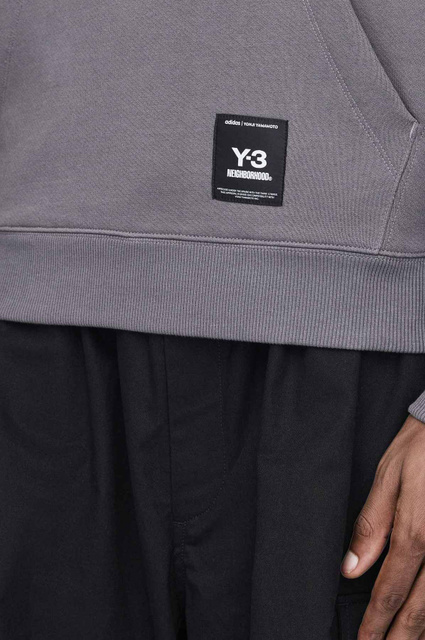 Y-3-N Graphic Hoodie Grey - 7
