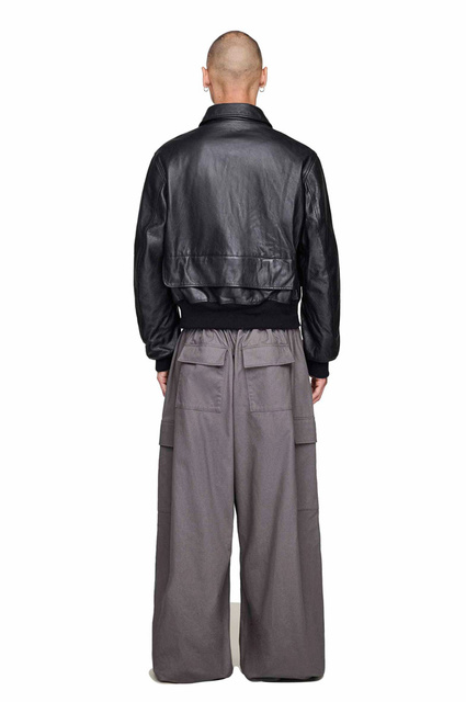 Y-3 Leather Bomber Jacket - 4