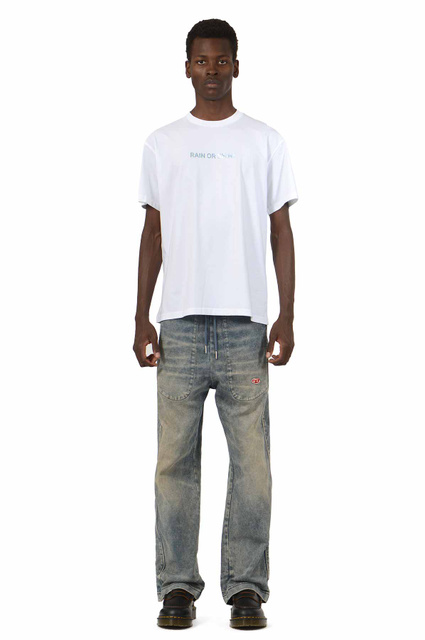 WRONG WEATHER Rain Or Shine T-shirt White/Blue - 6