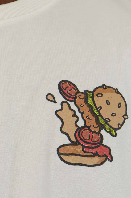 T-shirt INBETWEENERS Burger Verse Branco - 5