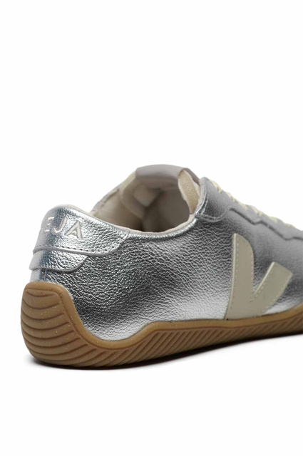 VEJA Jitsu Leather Sneakers Silver/Natural - 4