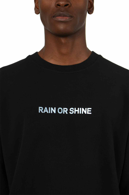 Sweatshirt WRONG WEATHER Rain Or Shine Preto/Azul - 5