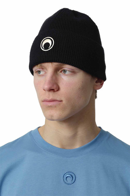 Gorro de malha de lã merino MARINE SERRE Preto - 2
