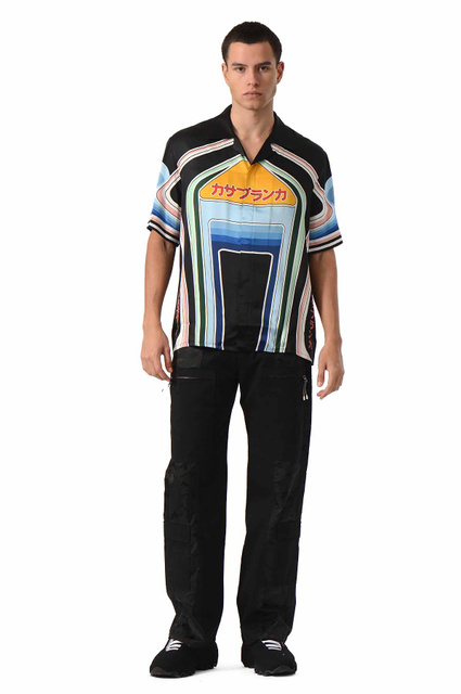 CASABLANCA Graphic Mountain Silk Shirt - 2
