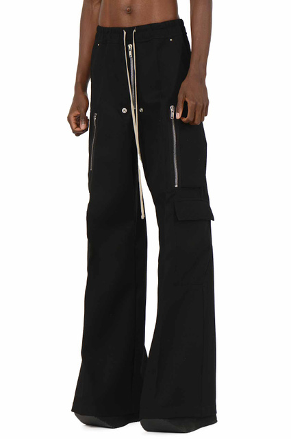 RICK OWENS Concordians Cargobelas Trousers Black - 1