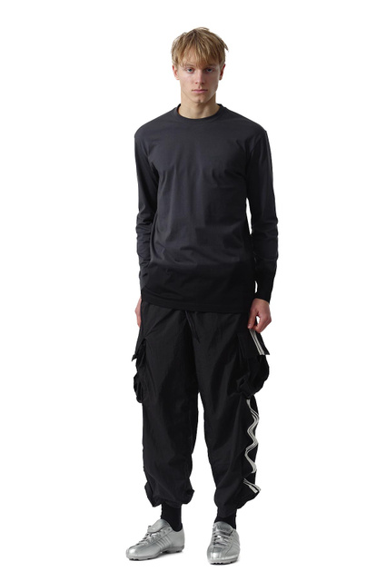 Y-3 Nylon Wired 3 Stripes Cargo Trousers Black  - 3