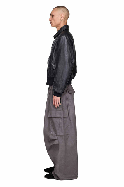 Y-3 Leather Bomber Jacket - 3