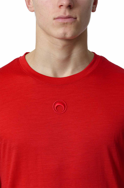 MARINE SERRE Merino Jersey Three T-shirt Set Grey/Red/Black - 11