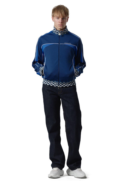 CASABLANCA Cyber Tricot Track Jacket Blue - 2