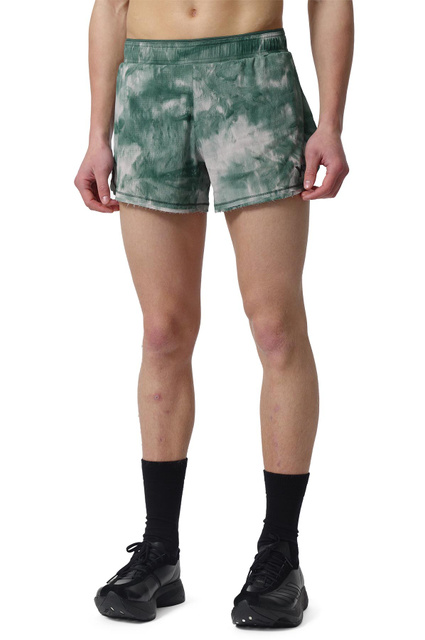 Y-3 All Over Print Running Shorts Green/Grey - 1