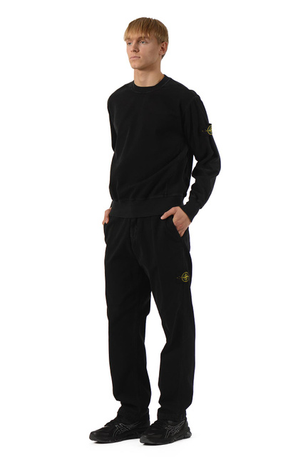 STONE ISLAND 6100016 'OLD' EFFECT Sweatshirt Black - 2
