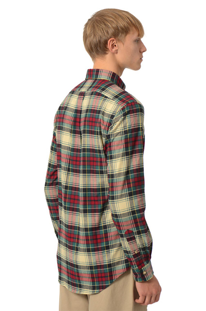 POLO RALPH LAUREN Plaid Performance Shirt Red/Green - 3