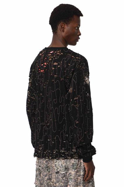 DIESEL T-Boxt-Ls-Devor Tulle LS T-shirt - 3