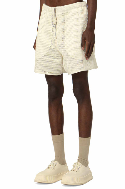JIL SANDER Net Shorts Cream - 1