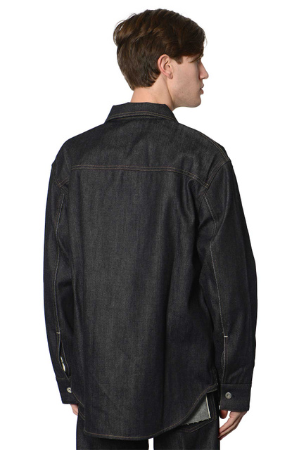 JIL SANDER Workwear Japanese Denim Shirt - 3