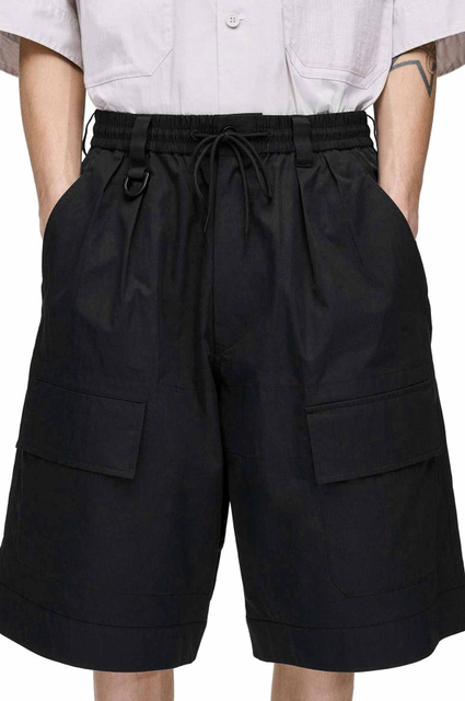 Y-3 Calções de perna larga Preto - 3