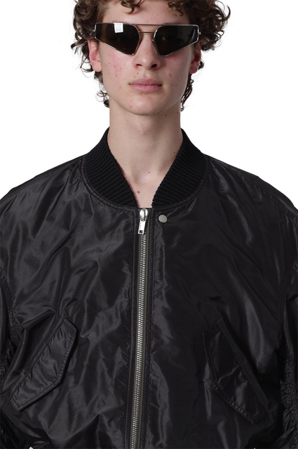 RICK OWENS Casaco "Flight Bomber" Temple Secchia Preto - 4