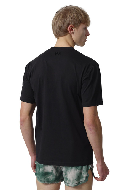 Y-3 Utility Short Sleeve T-Shirt Black  - 3