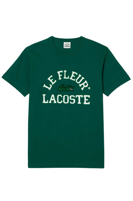 LACOSTE x le FLEUR* Jersey T-shirt Green - 1