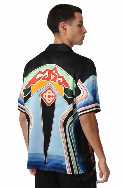CASABLANCA Graphic Mountain Silk Shirt - 3