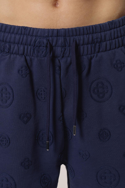 CASABLANCA Monogram Sweatshort Navy  - 5