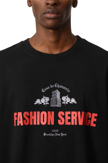 WILLY CHAVARRIA Casa de Chavarria Buffalo Oversized T-shirt Black - 4