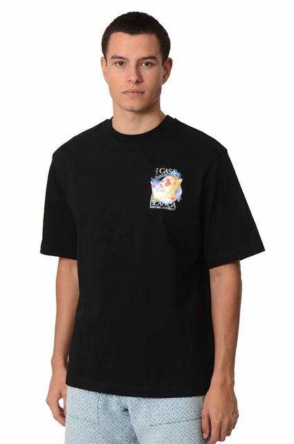 CASABLANCA T-shirt Galactic Connection Preto - 3