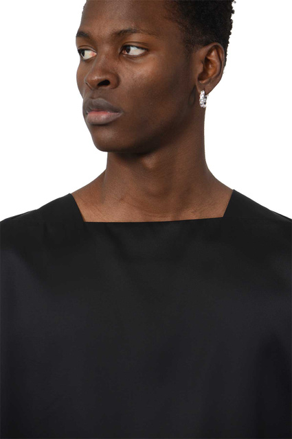JIL SANDER Silk Tank Top Black - 5