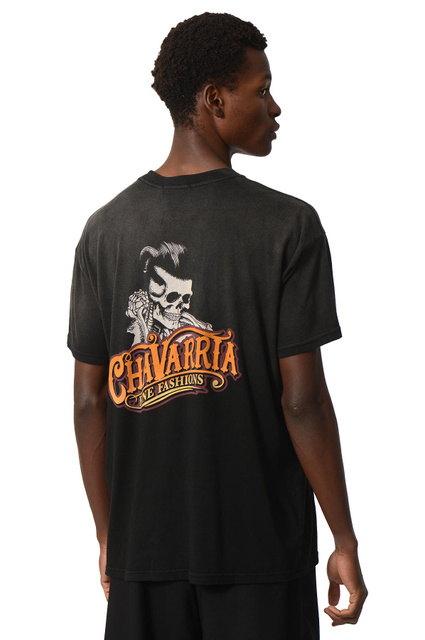 WILLY CHAVARRIA Chavarria Pomade Easy T-shirt Washed Black - 1