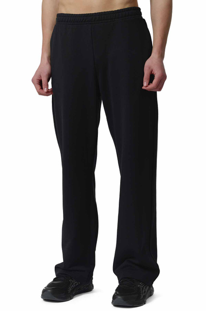 MARINE SERRE Moon Logo Fleece Joggers Black - 1