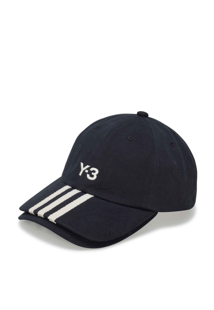 Y-3 Stripes Cap Black - 1