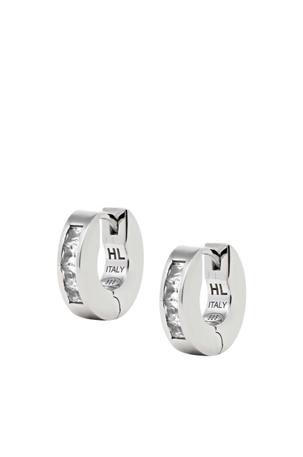 HATTON LABS Baguette Hoop Earrings - 1