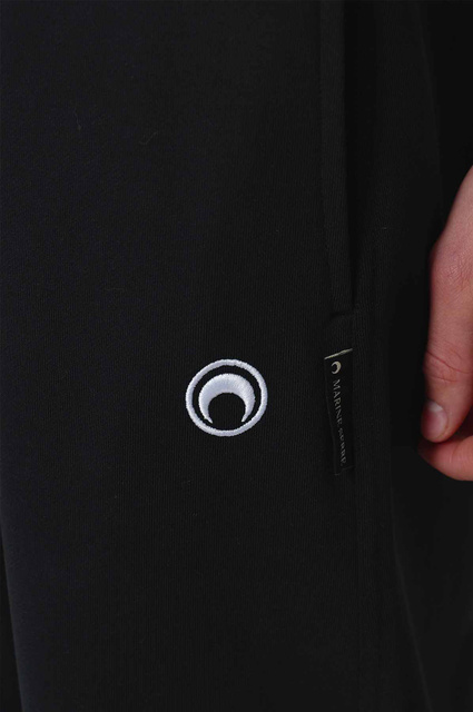 MARINE SERRE Moon Logo Fleece Joggers Black - 5