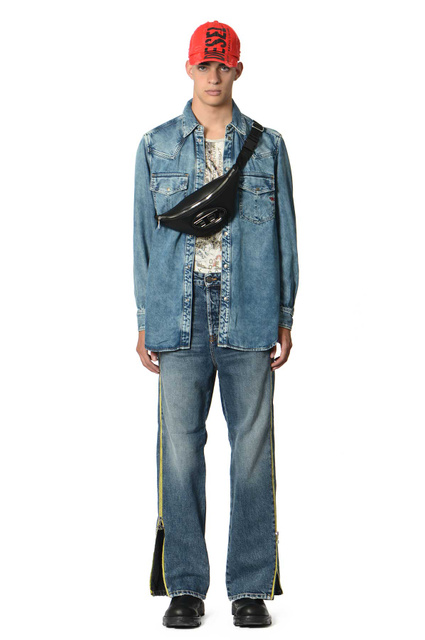 DIESEL D-Ocean Western Shirt Azul médio - 2