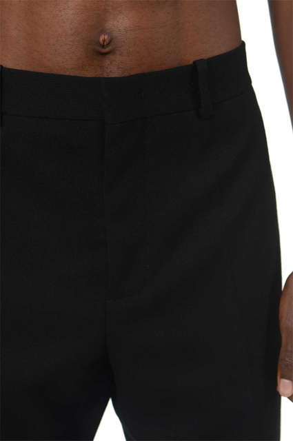 JIL SANDER Virgin Wool Zip Trousers Black - 4