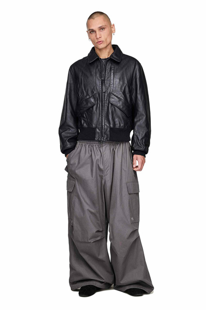 Y-3 Leather Bomber Jacket - 2