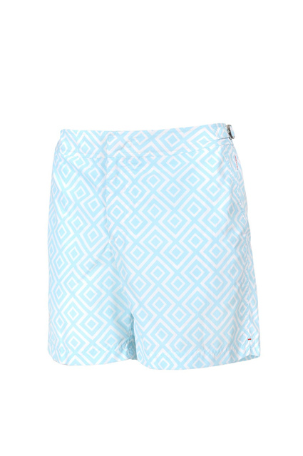 OLEBAR BROWN Bulldog Sky Print Shorts - 1