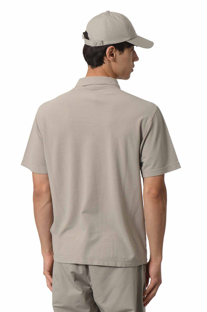 STONE ISLAND Ghost 2200001 Camisola pólo em malha de algodão crepe Cinzento poeirento - 3
