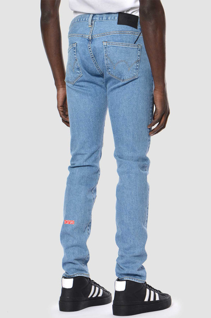 KIDILL X EDWIN Slim Patch Blue Jeans - 2