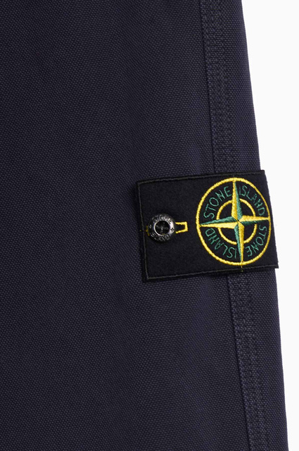 STONE ISLAND 3100008 Organic Panama Cotton 'Old' Effect Navy Blue - 4