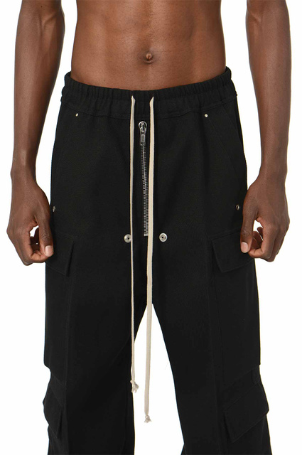 RICK OWENS Concordians Runway Cargobelas Trousers Black - 5