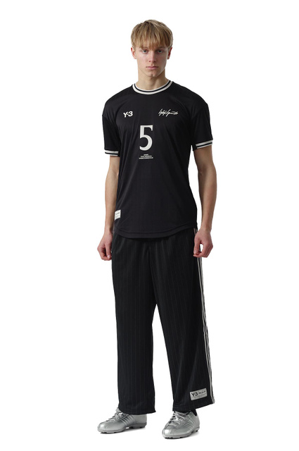 Y-3 Elite 5 Short Sleeve Football T-shirt Black  - 2