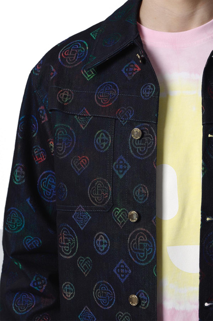 CASABLANCA Heatmap Denim Jacket Black/Multicolor - 4