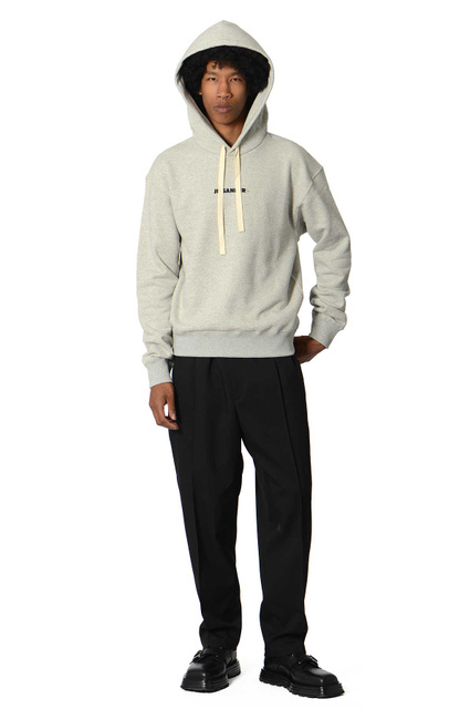 JIL SANDER+ Logo Hoodie Grey - 2