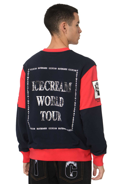 ICECREAM World Tour Sweatshirt Navy/Red - 3