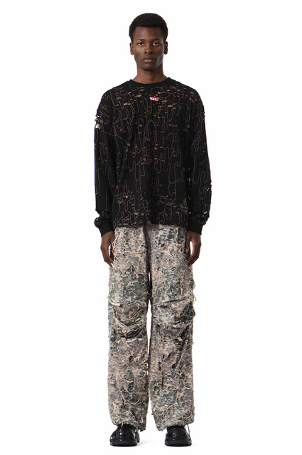 DIESEL T-Boxt-Ls-Devor Tulle LS T-shirt - 2