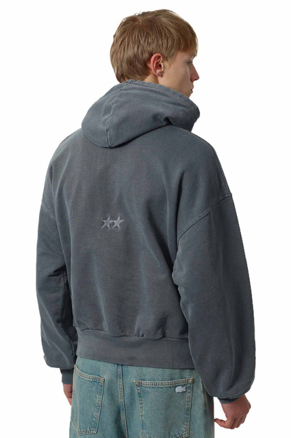 TWOJEYS Pigment Dyed Blue Icon Hoodie - 3