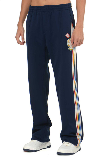 CASABLANCA Varsity Track Trousers Navy - 1